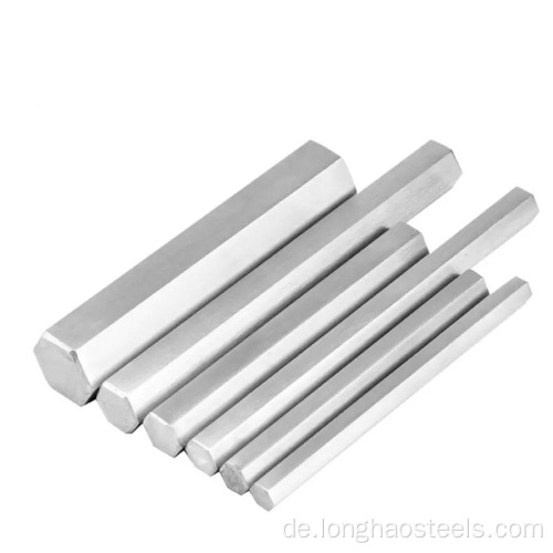 Polygonale Metallstange aus Edelstahl